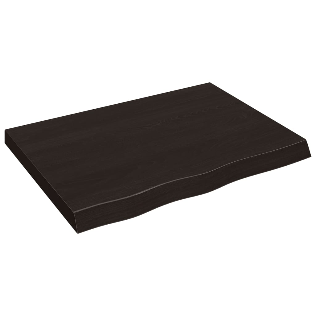 VIDAXL WASCHTISCH 80x60x (2-6) cm behandelt massives Holz dunkelbraun