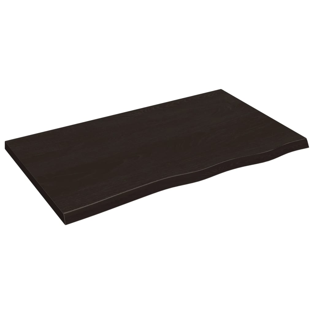 VIDAXL WASCHTISCH 100x60x (2-4) cm behandelt massives Holz dunkelbraun