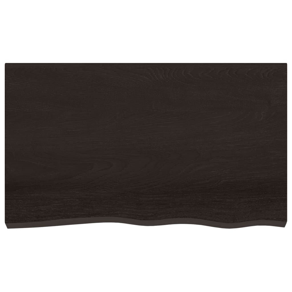 VIDAXL WASCHTISCH 100x60x (2-4) cm behandelt massives Holz dunkelbraun