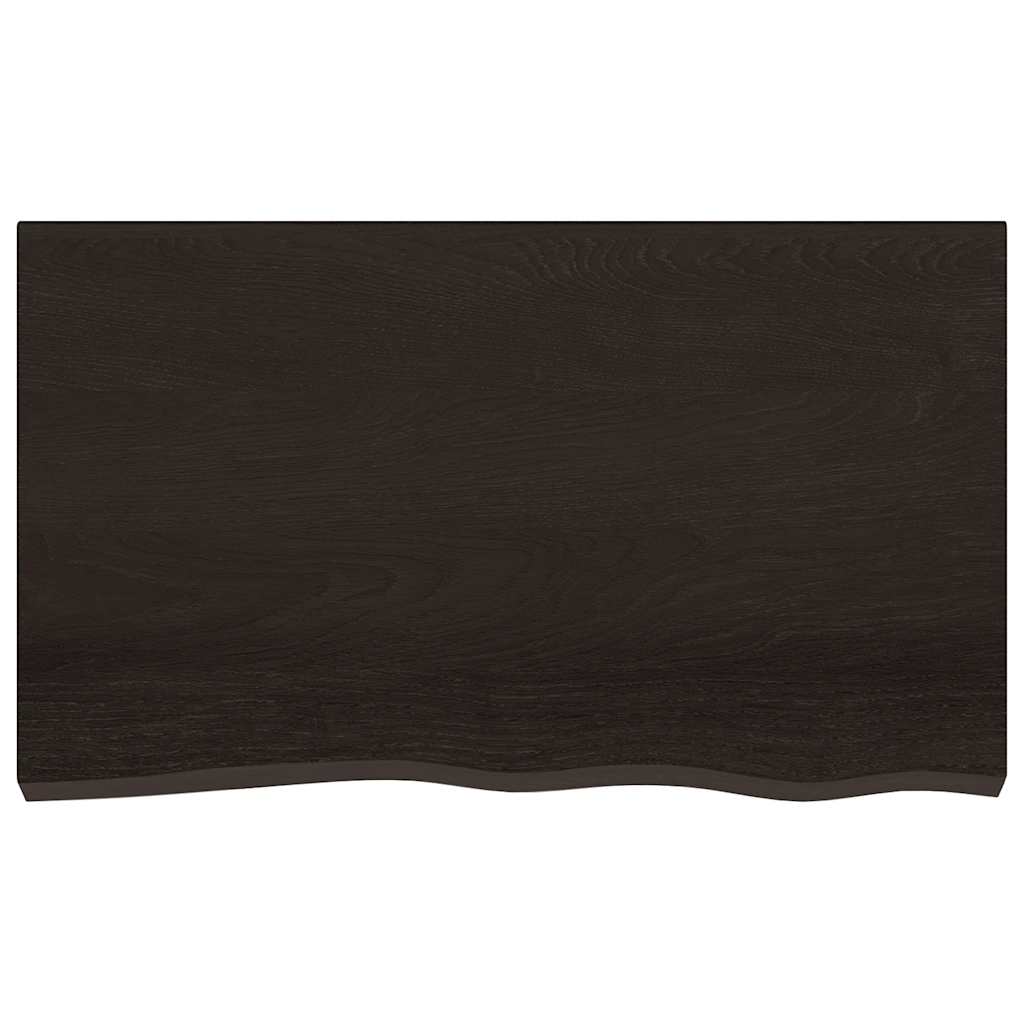 VIDAXL WASCHTISCH 100x60x (2-6) cm behandelt massives Holz dunkelbraun