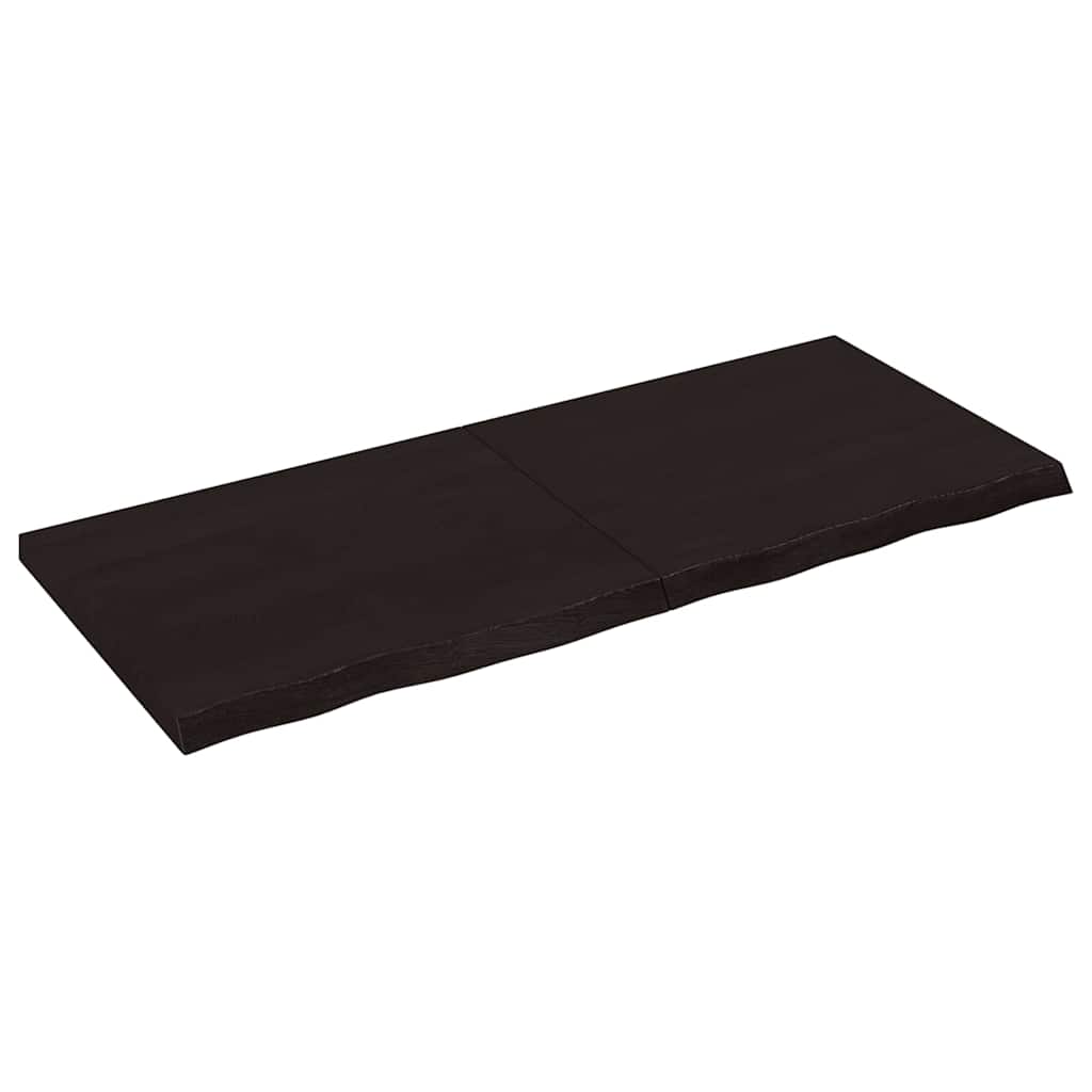 VIDAXL WASCHBLATTT 120x50x (2-4) CM behandelt massives Holz dunkelbraun