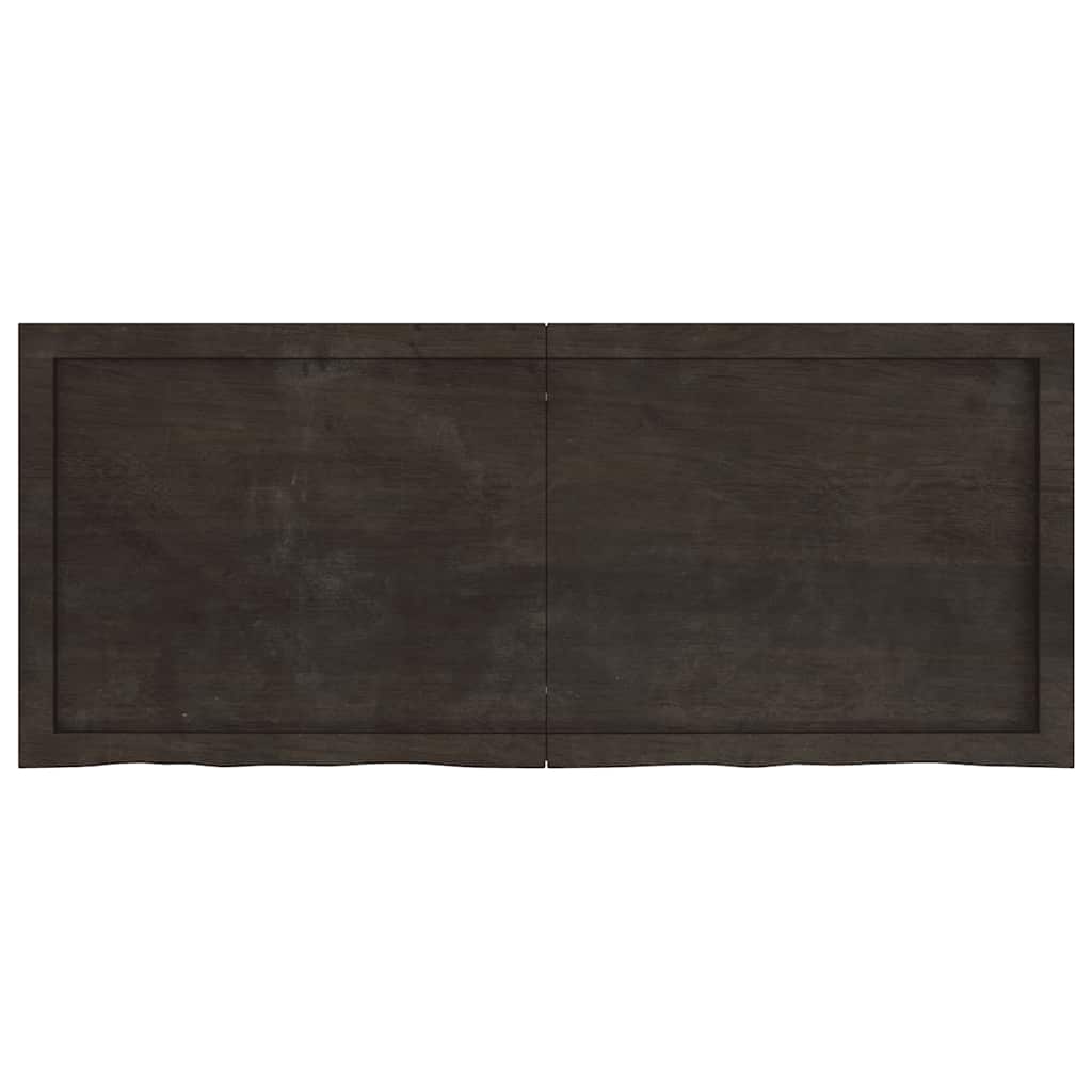 VIDAXL WASCHBLATTT 120x50x (2-4) CM behandelt massives Holz dunkelbraun