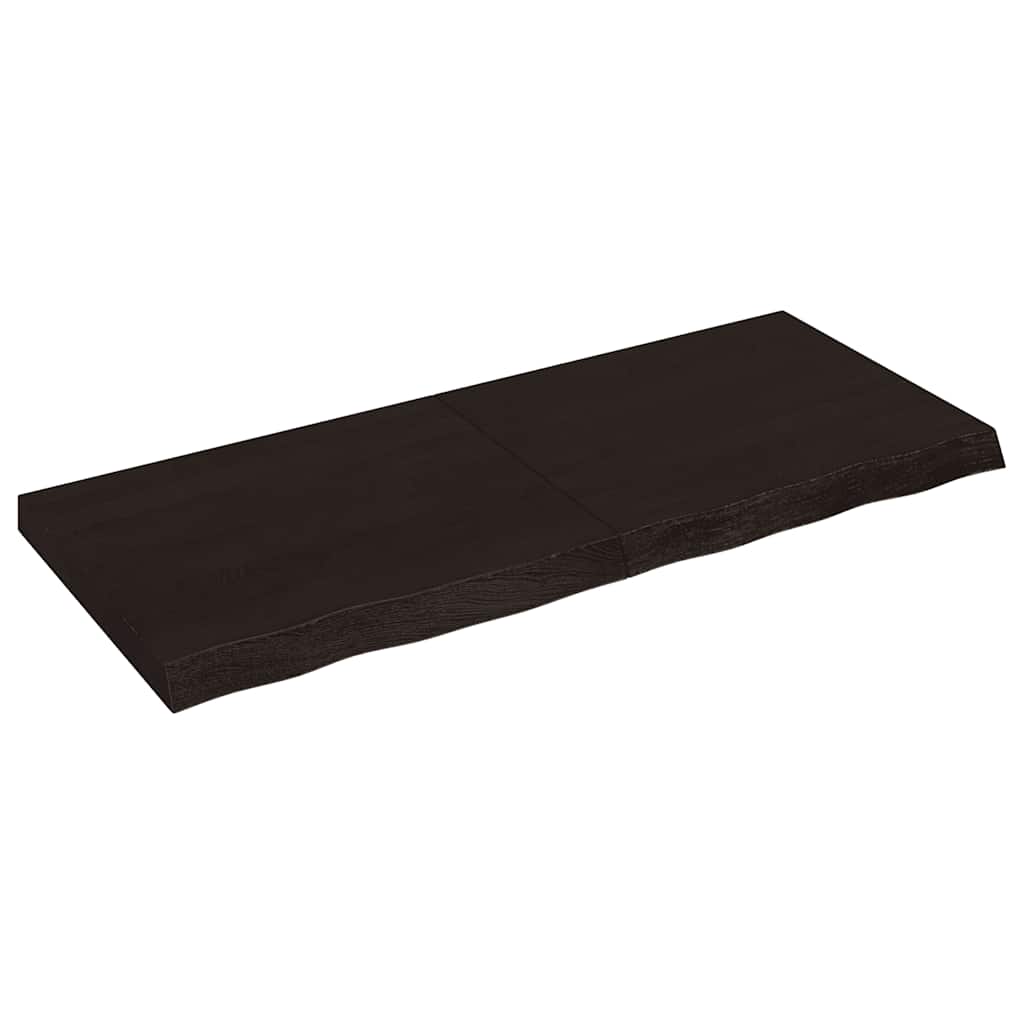 VIDAXL WASCHBLATTT 120x50x (2-6) CM behandelt massives Holz dunkelbraun