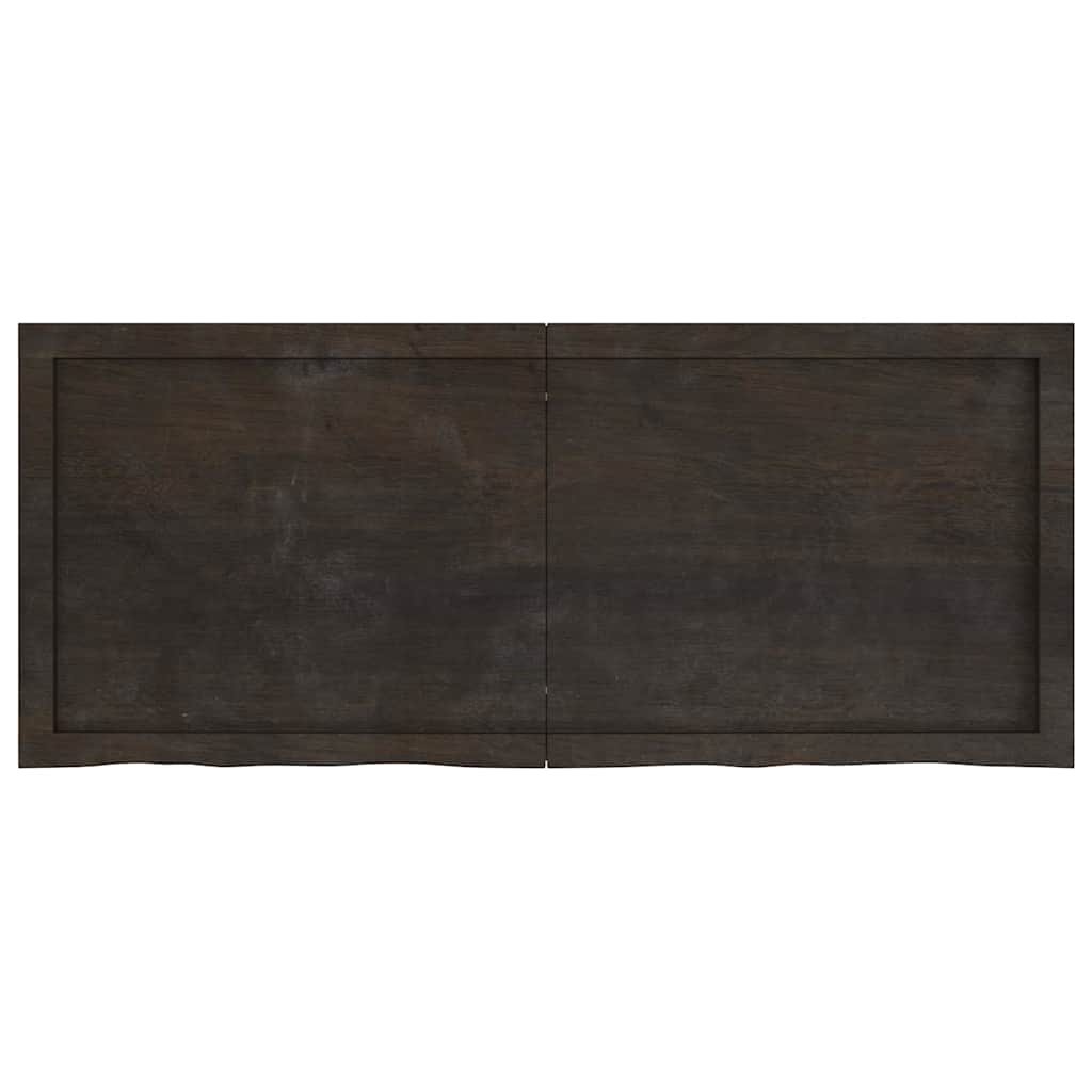 VIDAXL WASCHBLATTT 120x50x (2-6) CM behandelt massives Holz dunkelbraun