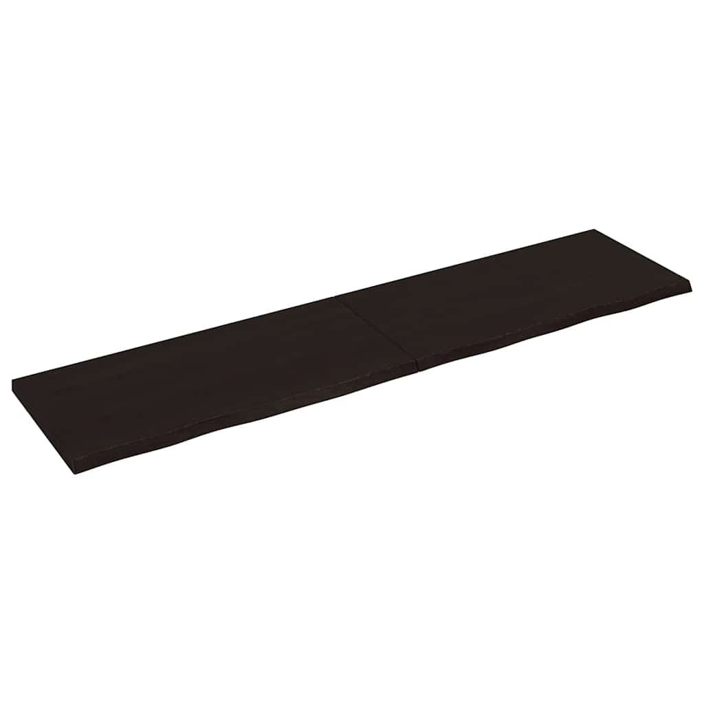 VIDAXL WASCHBLATTT 200x50x (2-4) CM behandelt massives Holz dunkelbraun