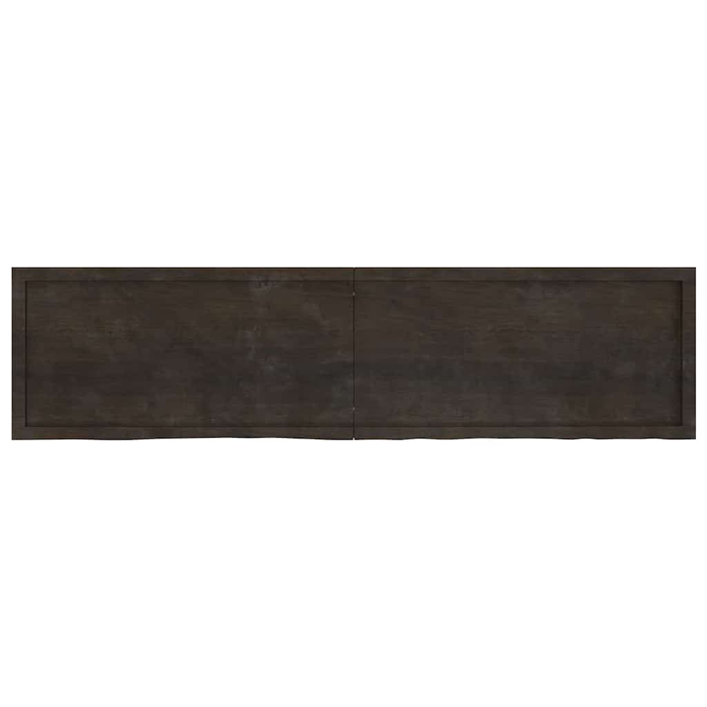 VIDAXL WASCHBLATTT 200x50x (2-4) CM behandelt massives Holz dunkelbraun