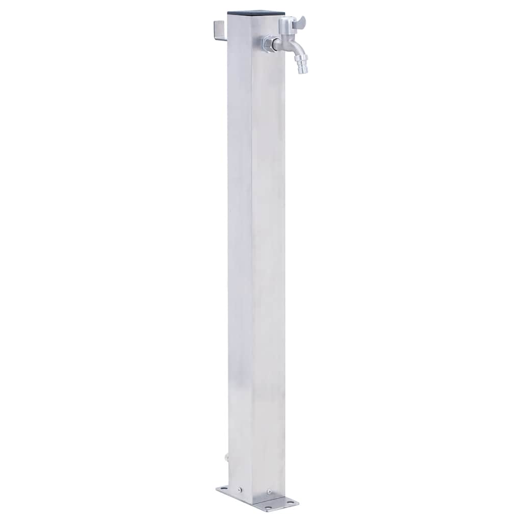 VidaXL Quadratische Wassersäule 40 cm Edelstahl