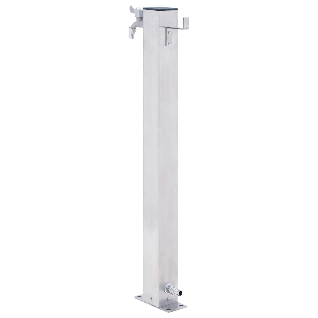 VidaXL Quadratische Wassersäule 40 cm Edelstahl