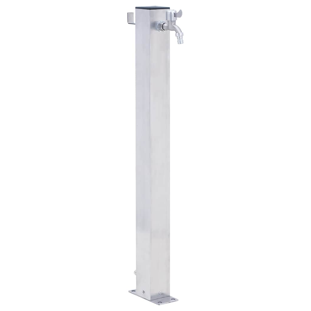 VidaXL Quadratische Wassersäule 80 cm Edelstahl
