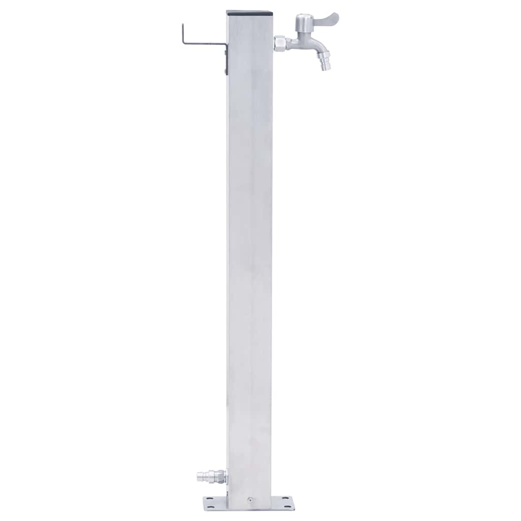 VidaXL Quadratische Wassersäule 100 cm Edelstahl