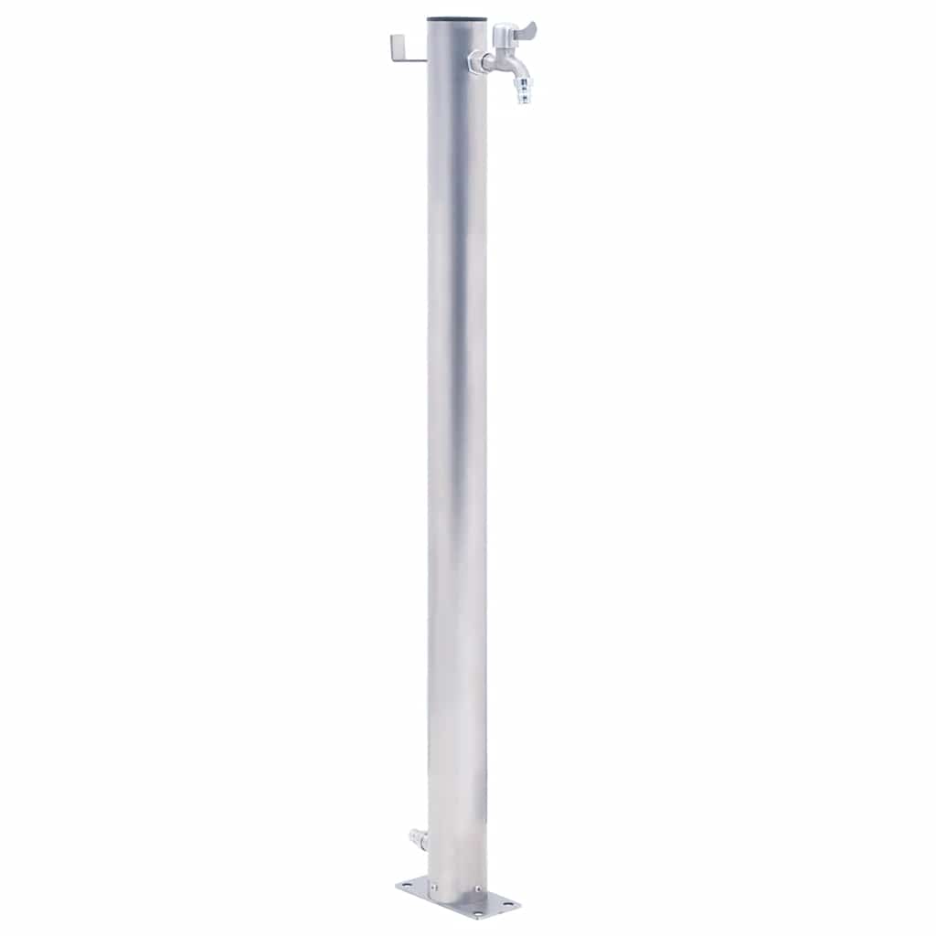 VidaXL Wassersäule rund 60 cm Edelstahl