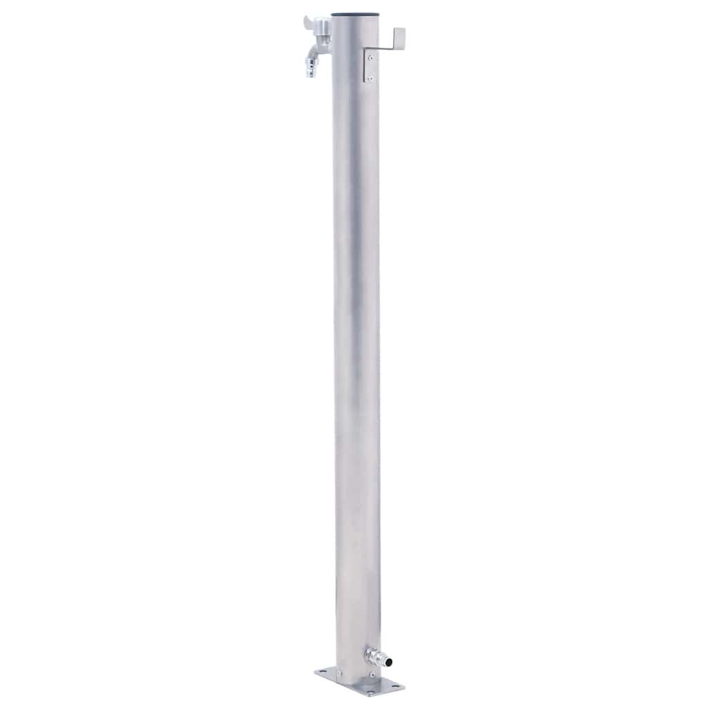 VidaXL Wassersäule rund 60 cm Edelstahl