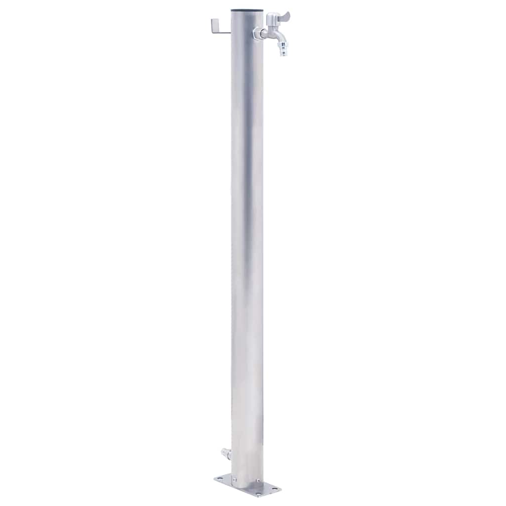 VidaXL Wassersäule 100 cm Edelstahl rund