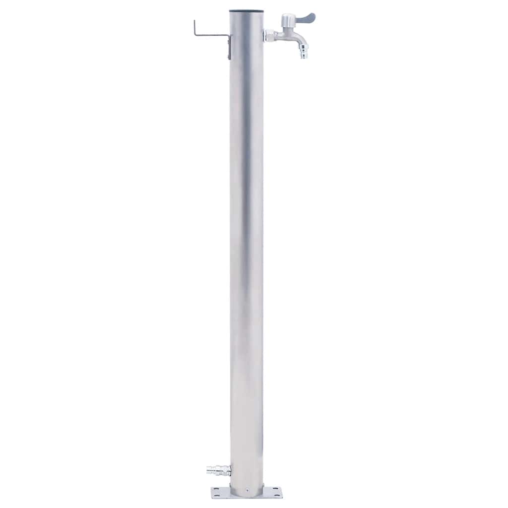 VidaXL Wassersäule 100 cm Edelstahl rund