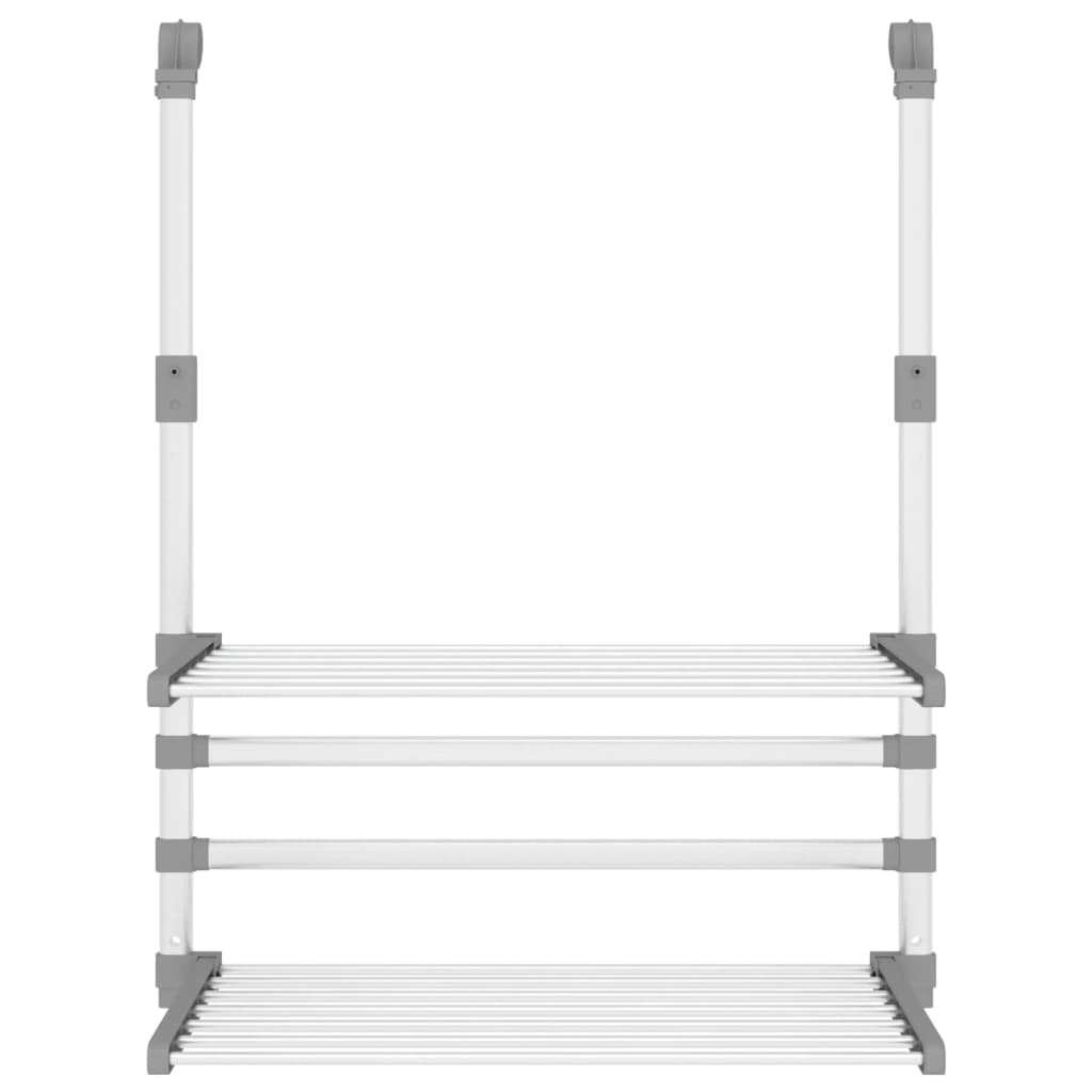 VidaXL Balkon-Wäscheständer 54x25x42 cm Aluminium