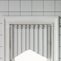 VidaXL Gardinenstangen, 2 Stück, 40–60 cm, Aluminium, weiß und silberfarben