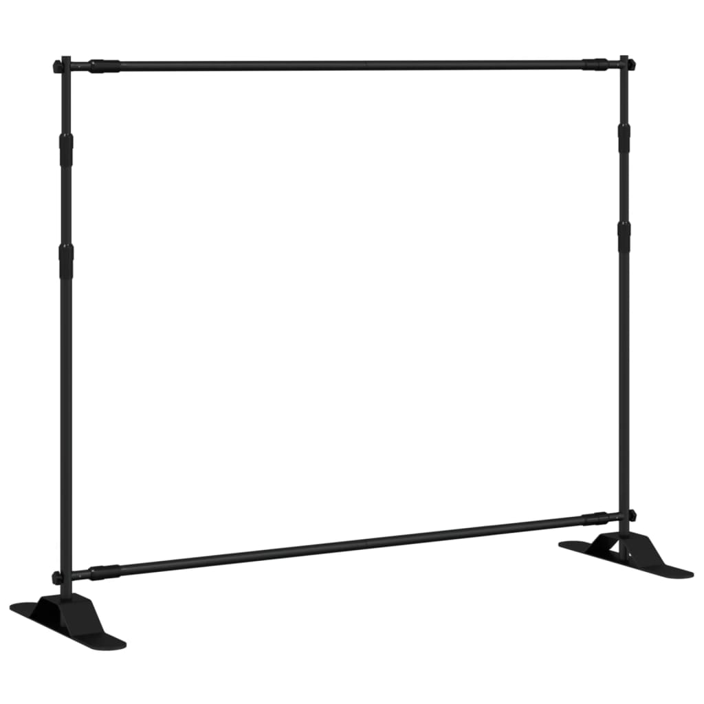 Vidaxx Hintergrund Standard 254x243 cm Stahlschwarz