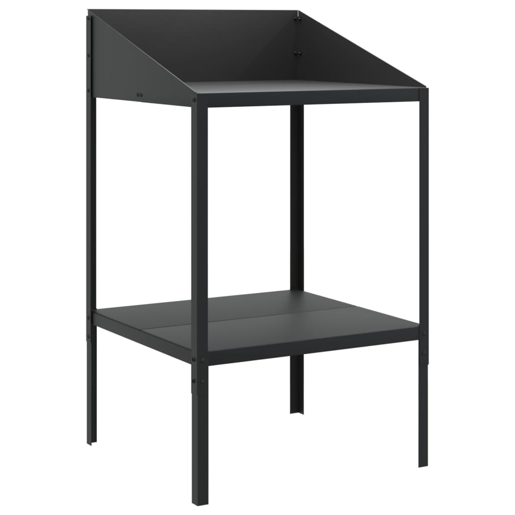 VidaXL Pflanzenstandard 56,5 x 54,5 x 100 cm, verzinkter Stahl, Anthrazitfarbe