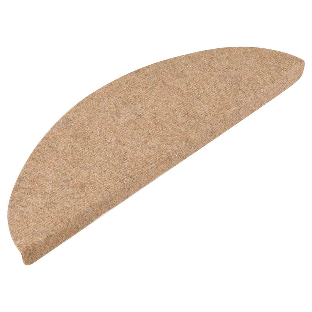 VidaXL Selbstklebende Treppenmatten, 10 Stück, 56 x 17 x 3 cm, Beige