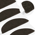 VidaXL Selbstklebende Treppenmatten, 10 Stück, 56 x 17 x 3 cm, Anthrazitfarben