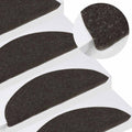 VidaXL Selbstklebende Treppenmatten, 10 Stück, 56 x 17 x 3 cm, Schwarz