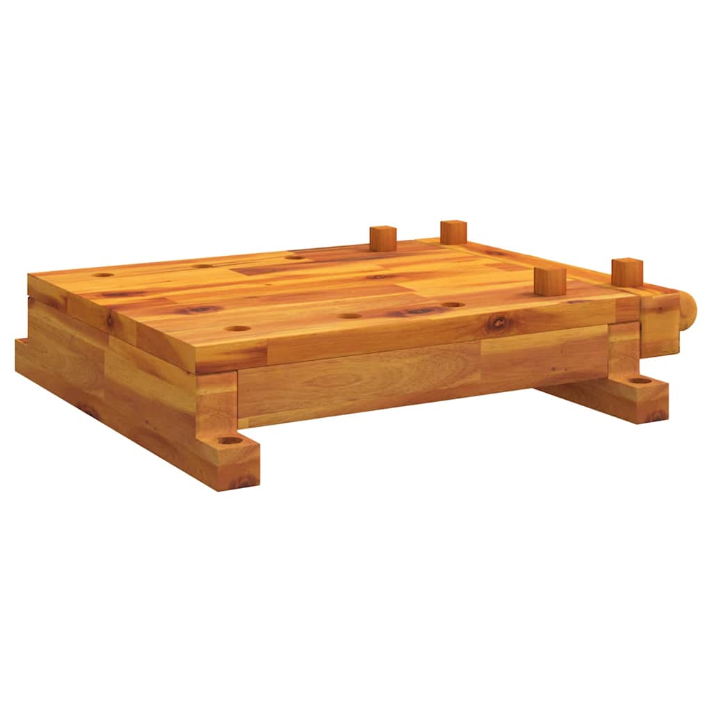 VidaXL Tischwerkbank mit Schraubstock 52x44x9,5 cm Massivholz Akazie