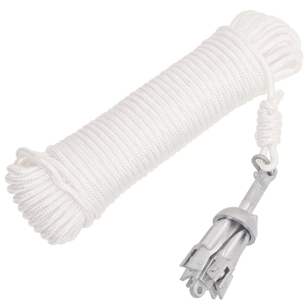 VidaXL-Anker mit Seilfaltung, 0,7 kg, feuerverzinktes Gusseisen