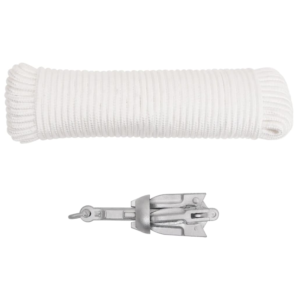 VidaXL-Anker mit Seilfaltung, 0,7 kg, feuerverzinktes Gusseisen
