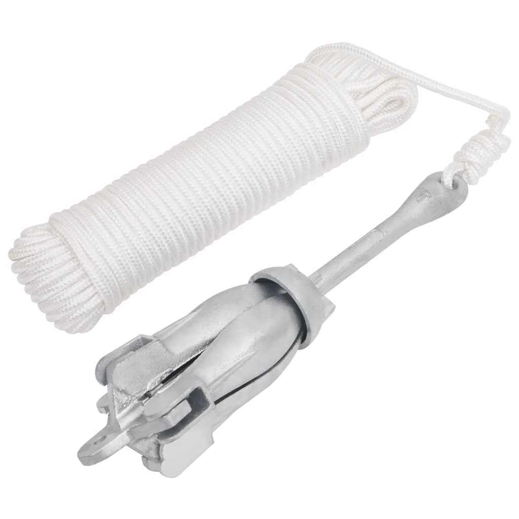 Vidaxl mit Seil zuammenklappbar 6 kg feuerverzinktes Gusseisen