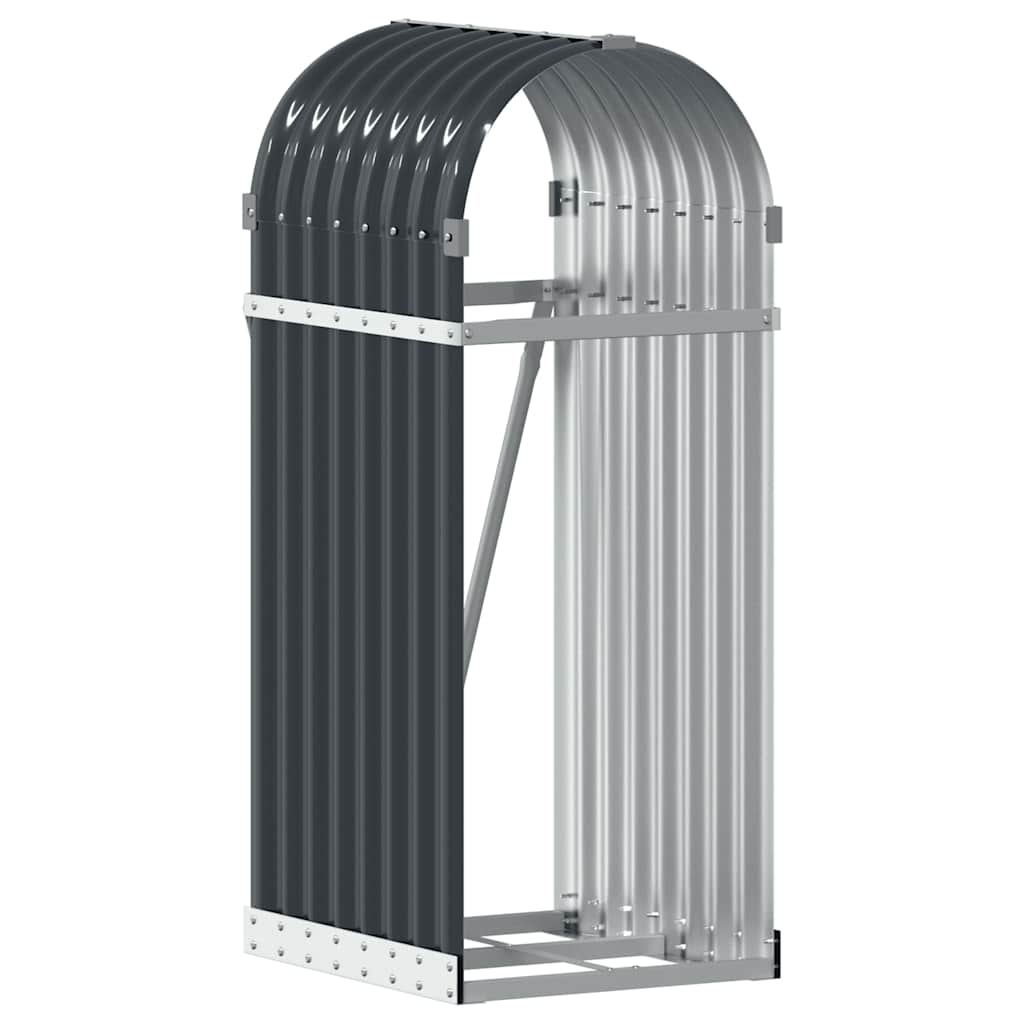 Vidaxl houthouder antraciet 40x45x100 cm gegalvaniseerd staal