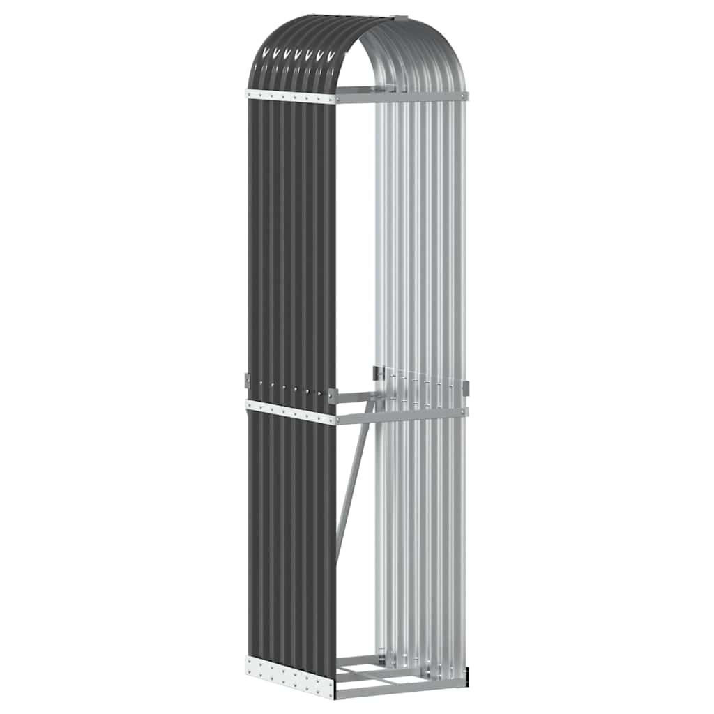 Vidaxx Brennholzlager 40x45x170 cm verzinkter Stahl -Anthrazit