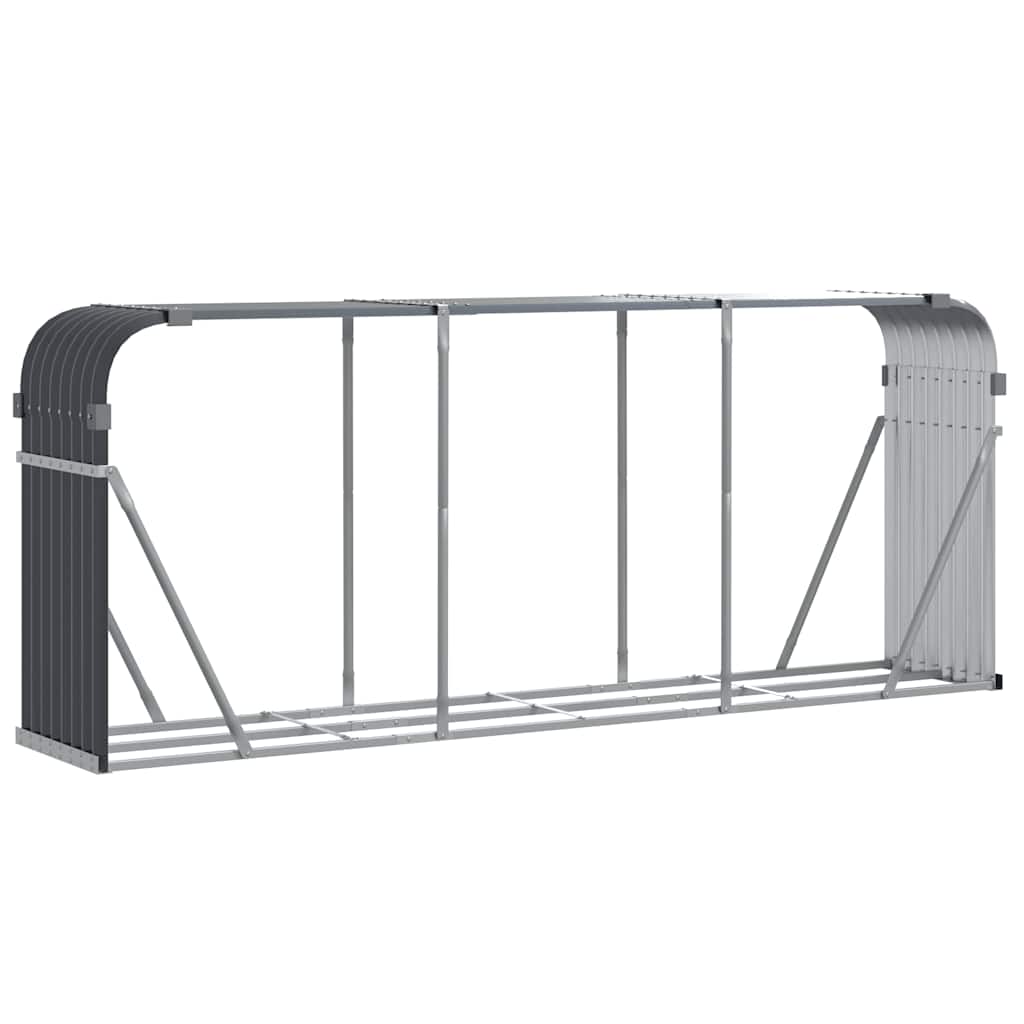 Vidaxx Brennholz Aufbewahrung 234x45x100 cm verzinkter Stahl -Anthrazit