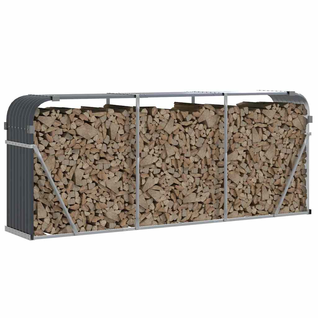 Vidaxx Brennholz Aufbewahrung 234x45x100 cm verzinkter Stahl -Anthrazit