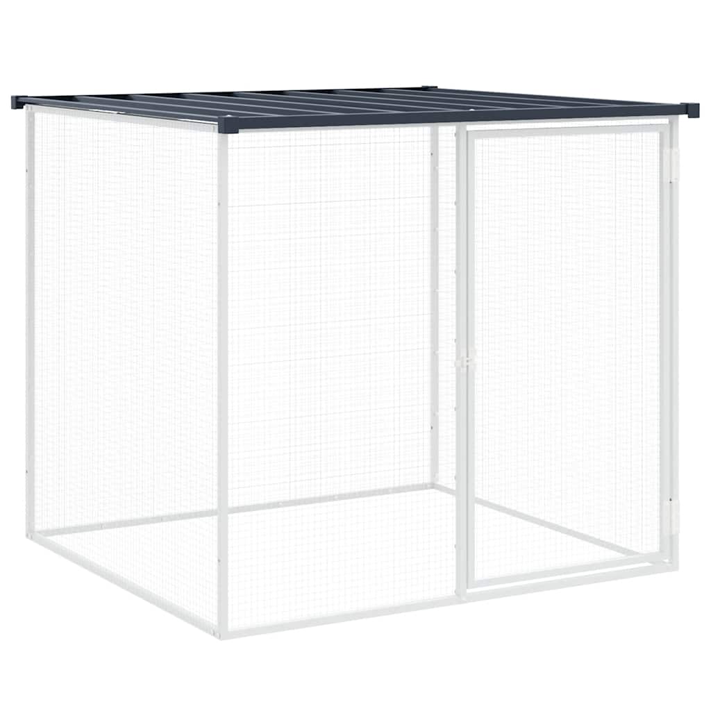 VIDAXL -Hühnchen -Box mit Dach 103x98x90 cm verzinkter Stahl -Anthrazit