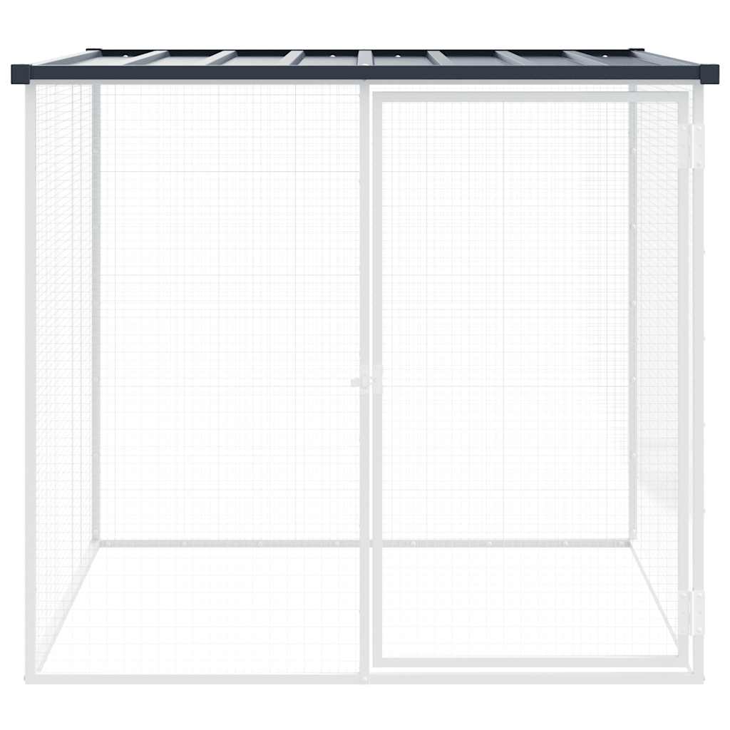 VIDAXL -Hühnchen -Box mit Dach 103x98x90 cm verzinkter Stahl -Anthrazit