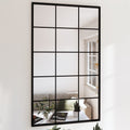 Vidaxl wandspiegels 2 st 100x60 cm metaal zwart