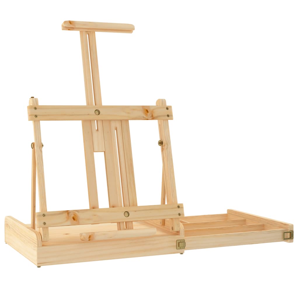 VidaXL Tischstaffelei mit Schublade 41,5 x 37 x 12 cm Massives Kiefernholz