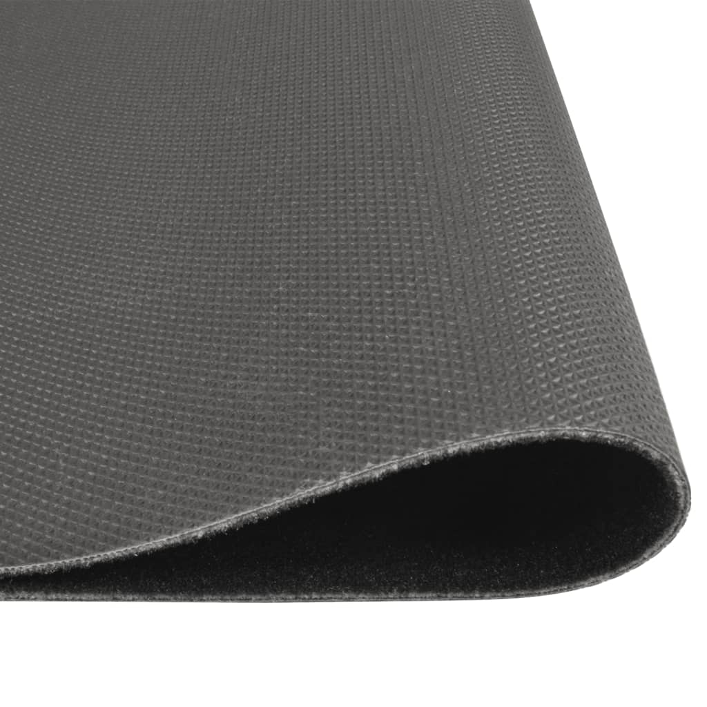 VidaXL Waschbare Küchenmatte mit Küchenmotiv, 60 x 180 cm, Schwarzer Samt
