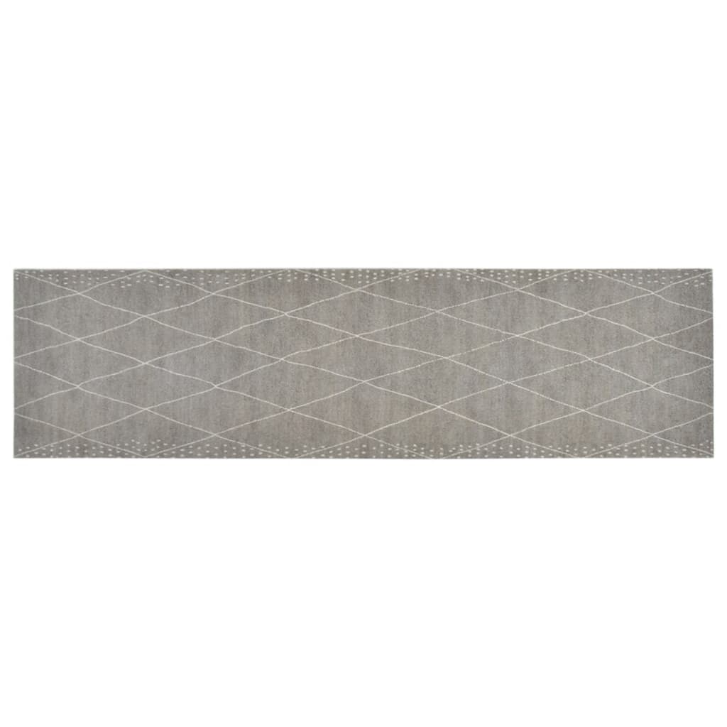 VidaXL Waschbare Küchenmatte, kariert, 45 x 150 cm, Samt