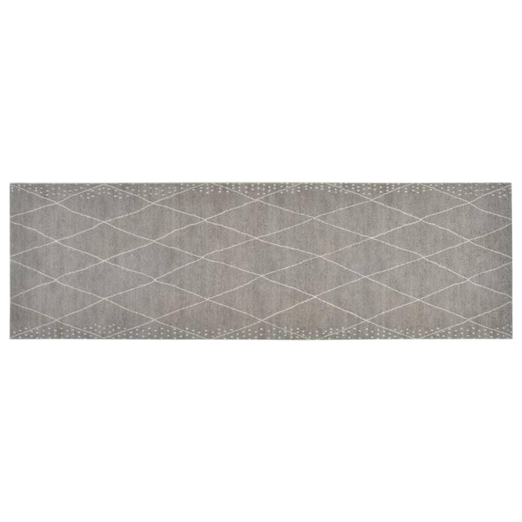 VidaXL Waschbare Küchenmatte, kariert, 60 x 180 cm, Samt