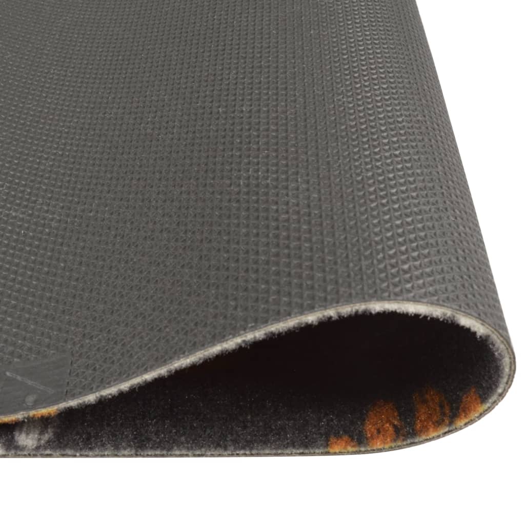 VidaXL Waschbare Küchenmatte mit Pfotenabdruck, 45 x 150 cm, Samt