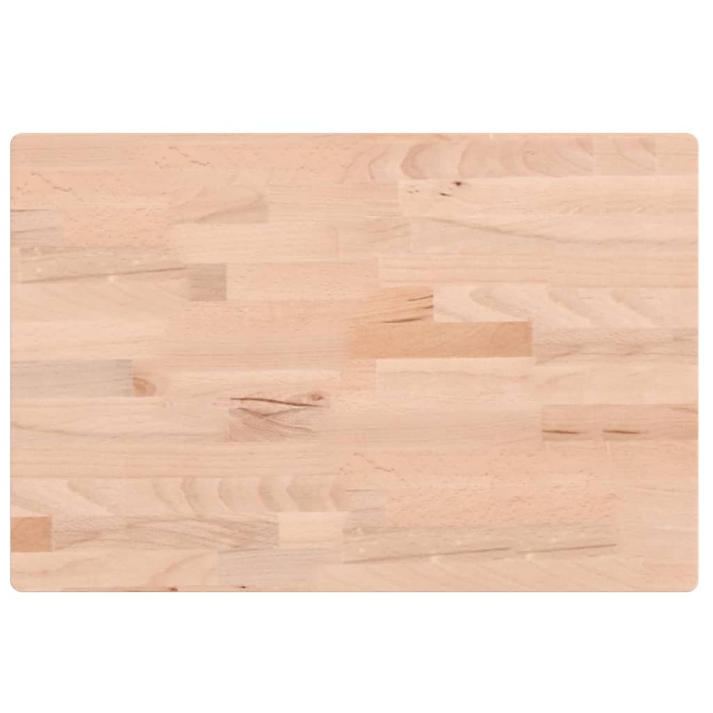 VIDAXL WASCHBECKEN-Blatt 60x40x2,5 cm Festes Buchenholz