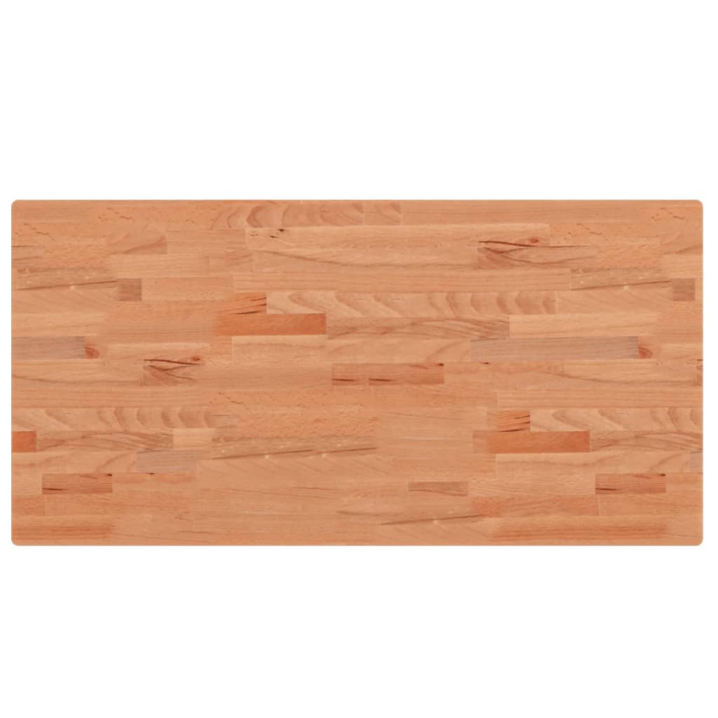 VIDAXL WASCHBECKENTISCH 100x50x2,5 cm Festes Buchenholz