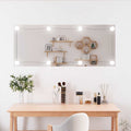 Vidaxl wandspiegel met led's rechthoekig 40x100 cm glas