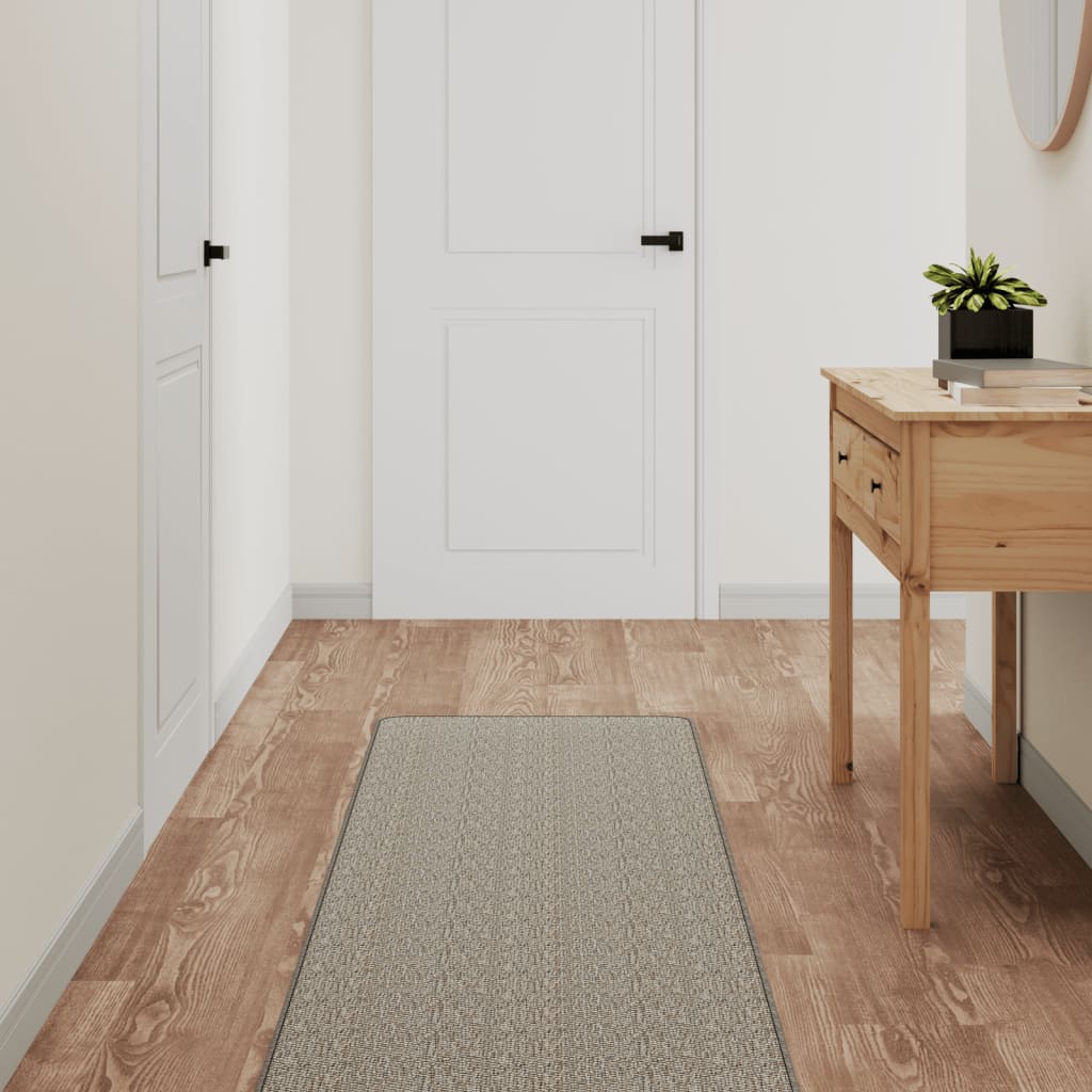VidaXL Teppichläufer 50x200 cm Sisaloptik Taupe