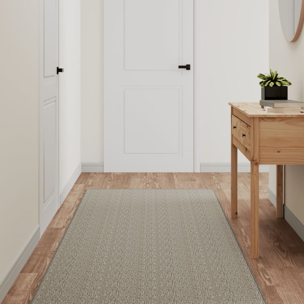 VidaXL Teppichläufer 80x400 cm Sisaloptik Taupe