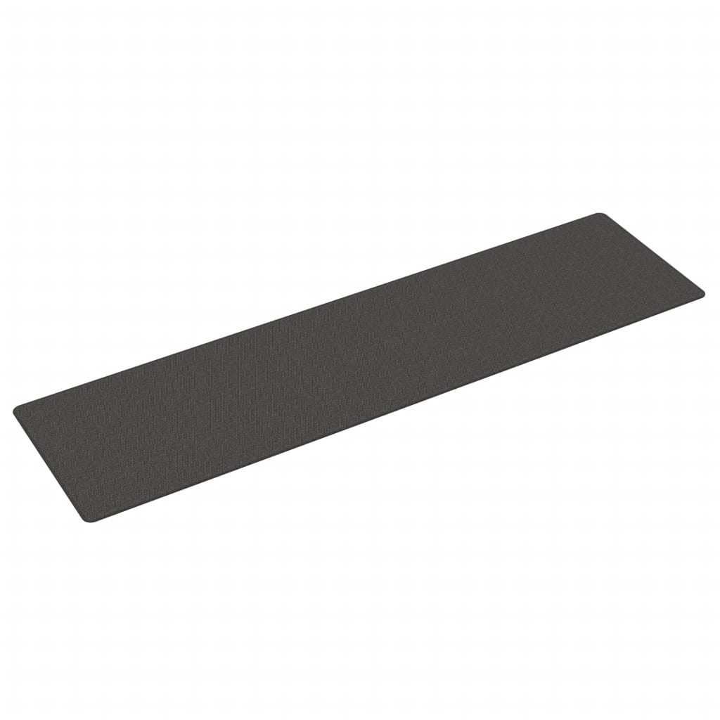 VidaXL Teppichläufer 80x300 cm Sisaloptik Anthrazit