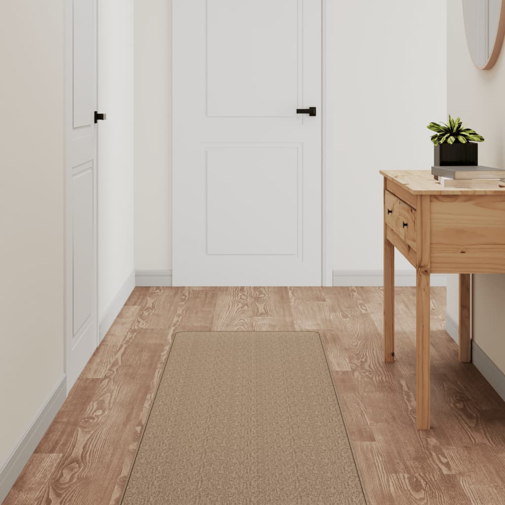 VidaXL Teppichläufer 50x250 cm Sisaloptik Sandfarbe