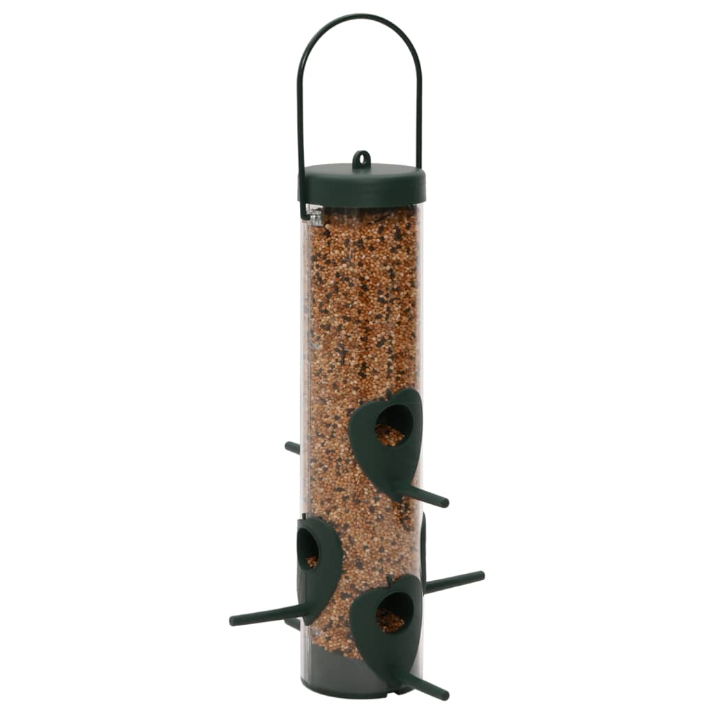 VidaXL Vogelfutterhäuser, 3 Stück, 17 x 17 x 32 cm, dunkelgrün