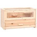 VidaXL Hamsterkäfig 60x30x35 cm Massivholz Kiefer
